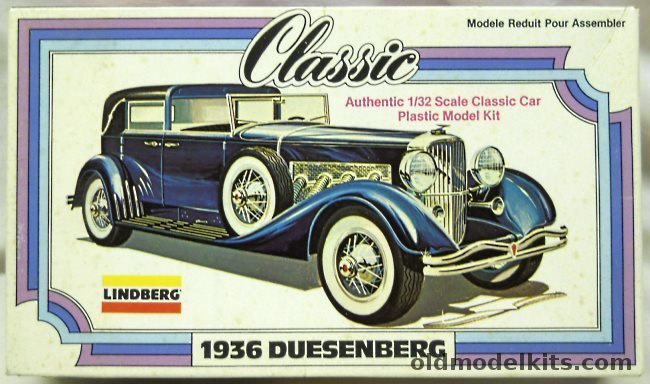 Lindberg 1/32 1936 Duesenberg Murphy SJ Towne Car - (ex-Pyro), 6607 plastic model kit